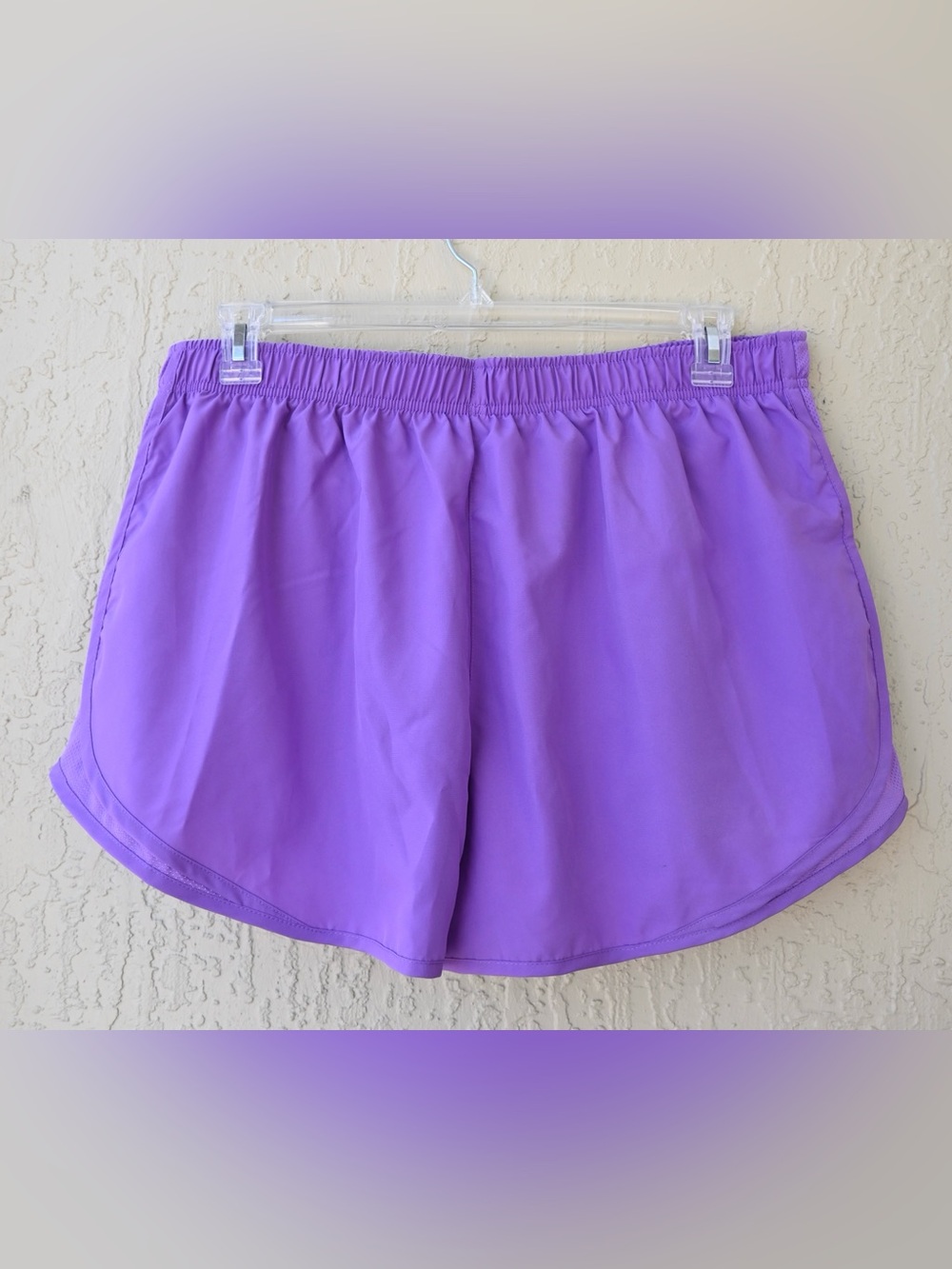 Nike Dri-Fit Women's Lavender Purple Athletic Running Swim Shorts - Picture 2 of 3